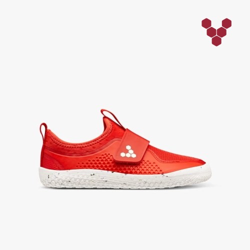 Vivobarefoot Primus Sport II Kids Trainers Red UK CSZT